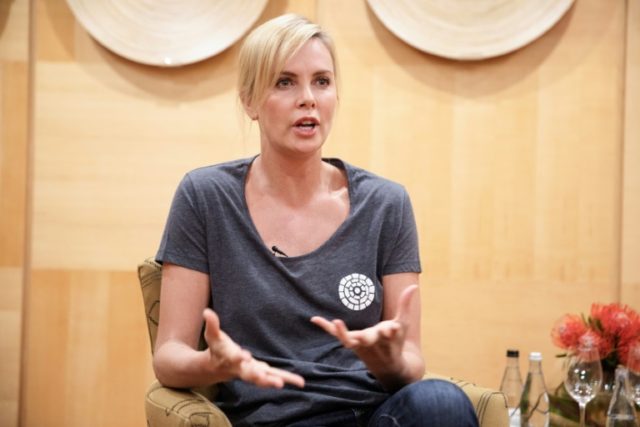 South African born actress and Academy Award winner Charlize Theron supports community-bas