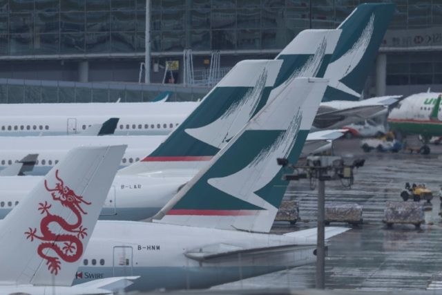 Flag carrier Cathay Pacific said almost all its flights between 6:00 am and 5:00 pm local
