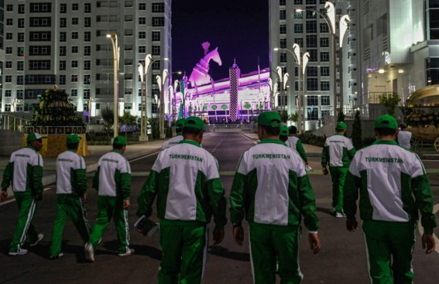 Turkmenistan built the 40.05-metre-tall horse head ahead of the 2017 Asian Indoor and Mart