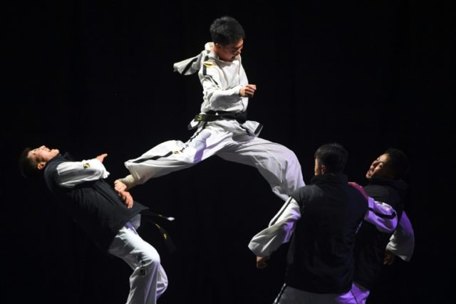 North Korean taekwondo experts put on a demonstration in Seoul in June, but the North says