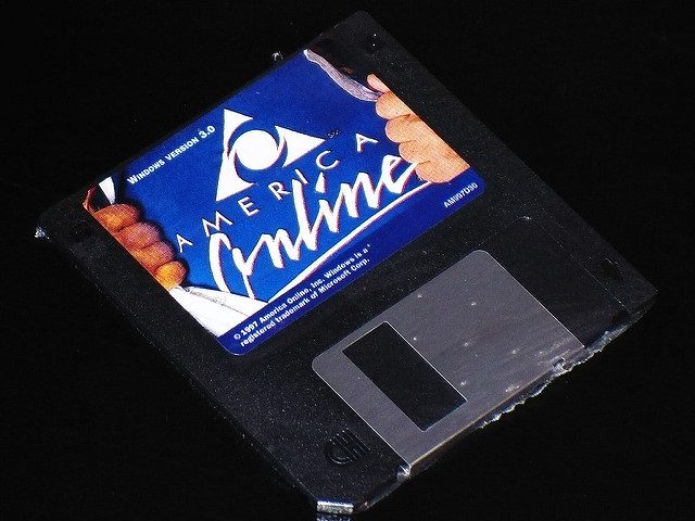 AOL Disk commonly sent through mail
