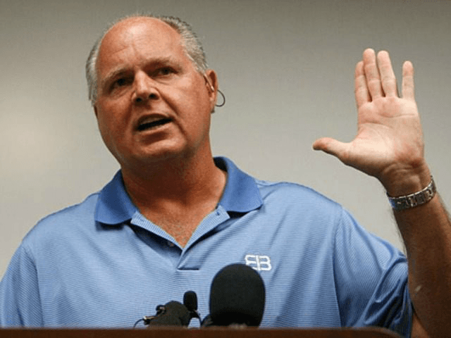 In this Jan. 1, 2010 file photo, conservative talk show host Rush Limbaugh speaks during a