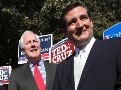 Senators John Cornyn and Ted Cruz.