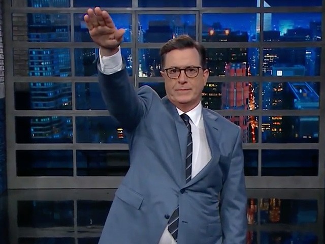 Stephen Colbert Gives Nazi Salute to Trump on 'Late Show' (Video)...