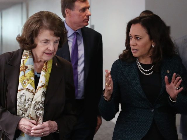 Feinstein and Harris (Mark Wilson / Getty)