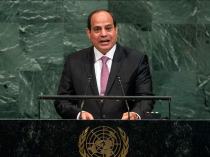Egyptian President Abdel Fattah al-Sisi addresses the United Nations General Assembly Tues