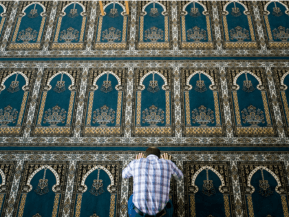 TO GO WITH AFP STORY BY NINA LARSON A Muslim worshipper prays in a mosque in the southern