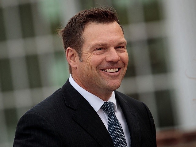 Kris Kobach, Kansas secretary of state, arrives for his meeting with president-elect at Tr