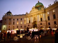 GettyImages-629288772 VIENNA, AUSTRIA - DECEMBER 05: The entrance to the Hofburg, a section of the President of Vienna is seen during sunset on December 5, 2016 in Vienna, Austria. The town of Vienna is the federal capital of Austria as well as one of the nine federal states, the city has …