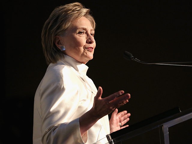 NEW YORK, NY - JUNE 07: Hillary Rodham Clinton speaks at the 2017 Stephan Weiss Apple Awar