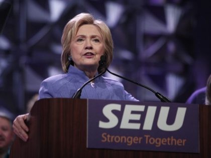Hillary Clinton SEIU (Bill Pugliano / Getty)