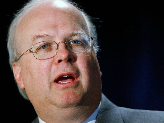 Former White House Deputy Chief of Staff Karl Rove addresses the executive director's meet