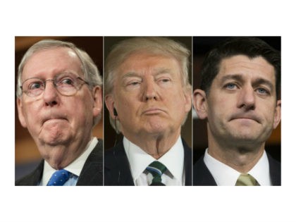 McConnell, Trump, Ryan collage