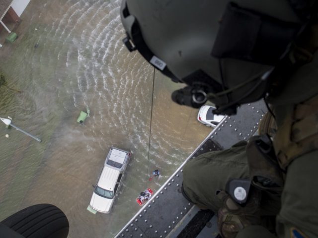 PJ Airlift Rescue of Houston Flood Victims - U.S. Air Force Photo - TSgt. Zachary Wolf