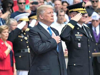 Trump, National Anthem NICHOLAS KAMMAFPGetty Images