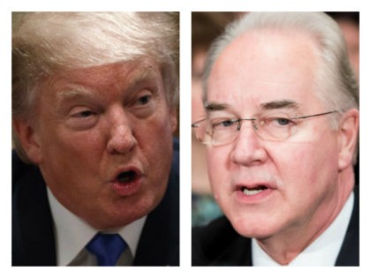 Trump and Tom Price--collage