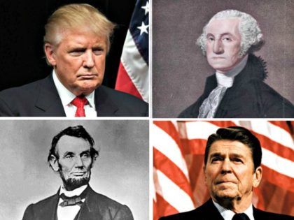 Trump, Washington, Reagan, Lincoln