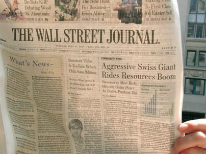 Digital subscriptions to The Wall Street Journal were up 26 percent year-over-year to 948,