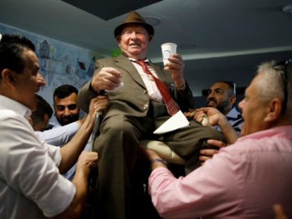 Holocaust survivor celebrates bar mitzvah in Israel, 80 years later Shalom Shtamberg, a 93-year old Holocaust survivor, is lifted on a chair during celebrations marking his bar mitzvah ceremony, a Jewish coming-of-age celebration traditionally marked by boys at the age of 13, in Haifa, Israel August 31, 2017.. (photo credit:REUTERS/AMIR …