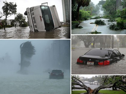 Scenes of flooding and damage from Hurricane Irma's landfall in Florida on September 10, 2