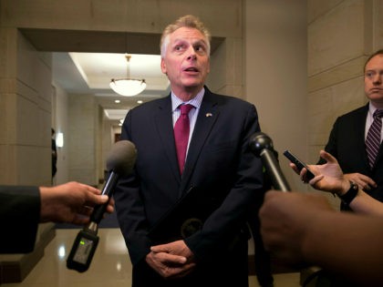 Virginia Gov. Terry McAuliffe speaks with reporters at the U.S. Capitol in Washington after a meeting with the Virginia Congressional delegation, Tuesday, May 24, 2016. McAuliffe says he's confident he followed the law in accepting donations that now appear to be part of a criminal investigation. (AP Photo/J. Scott Applewhite)
