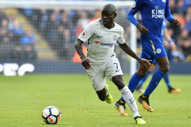 Chelsea midfielder N'Golo Kante runs with the ball during the English Premier League footb