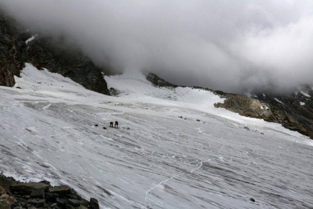 At another glacier in the Valais region in July mountaineers discovered the remains of a G