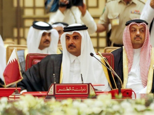 Qatar's Emir Sheikh Tamim bin Hamad al-Thani attends a Gulf Cooperation Council (GCC) summ