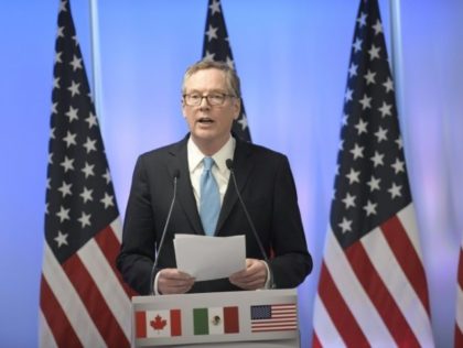 US Trade Representative Robert Lighthizer said negotiators are moving at 'warp speed' to r