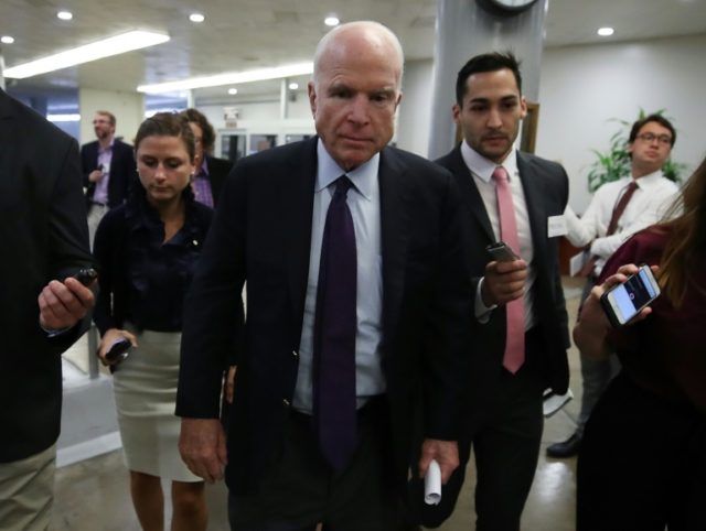 Arizona Senator John McCain says he opposes the latest Republican effort to repeal Obamaca