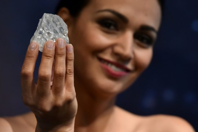 The Lesedi La Rona, the world's largest rough diamond, is 1,109 carats and was found in Bo