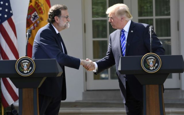 "I really think the people of Catalonia would stay with Spain," Trump said as he offered s
