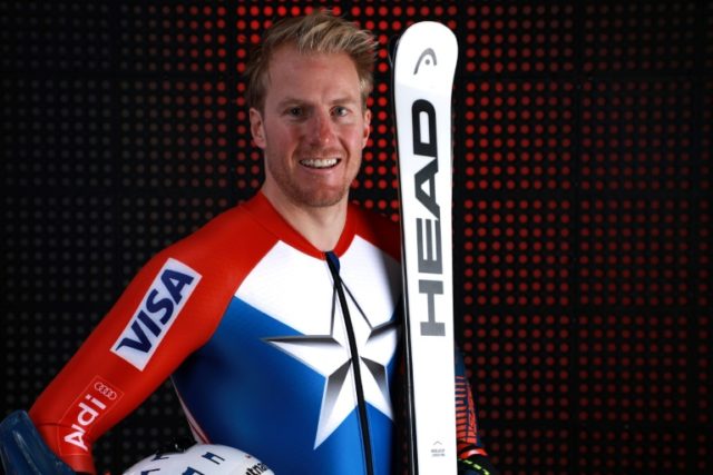 Alpine skier Ted Ligety poses for a photo during the Team USA Media Summit ahead of the Py