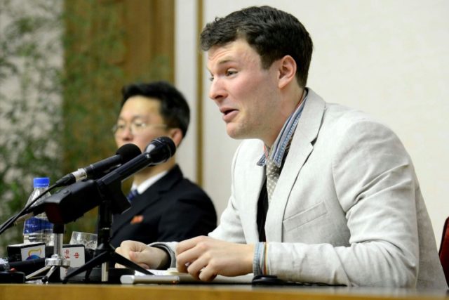 Otto Warmbier, shown in a photo released by North Korea's official Korean Central News Age
