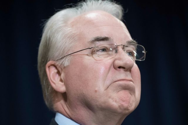 US Health and Human Services Secretary Tom Price supposedly used taxpayer funds to rent a