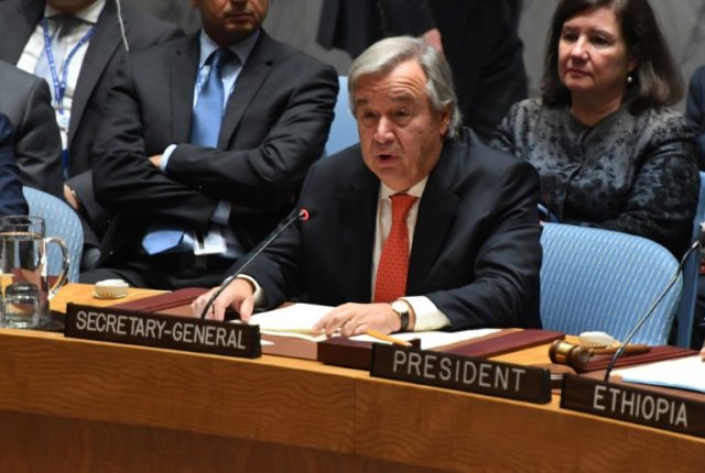 UN Secretary General Antonio Guterres decried the humanitarian "nightmare" faced by Myanma