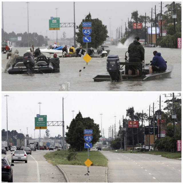 Photos Show Houston's Devastation, Recovery From Harvey - Breitbart