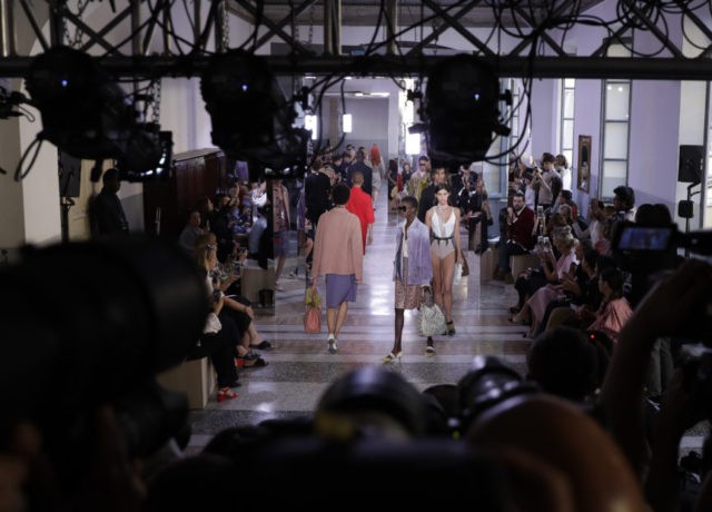 Angela Missoni shows feather-light sheer knits in Milan Photo The Associated Press