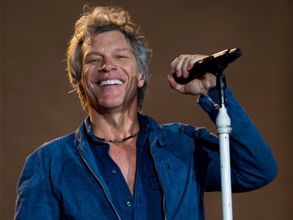American singer Jon Bon Jovi performs during the Rock In Rio Festival at the Olympic Park, Rio de Janeiro, Brazil, on September 22, 2017. Running for seven days in all, Rock in Rio is being welcomed by the city as a chance to put the huge facilities built for the …
