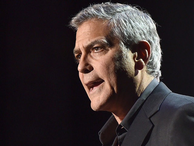 LOS ANGELES, CA - OCTOBER 01: Host George Clooney speaks onstage during the MPTF 95th anni