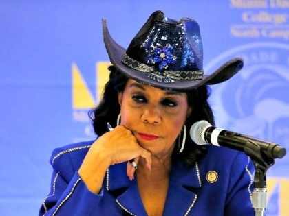 MIAMI, FL - OCTOBER 19: Rep. Frederica Wilson (D-FL) listens to testimony at a Congressional field hearing on nursing home preparedness and disaster response October 19, 2017 in Miami, Florida. The hearing comes in the wake of fourteen patient deaths at the Rehabilitation Center at Hollywood Hills, Florida, which lost …