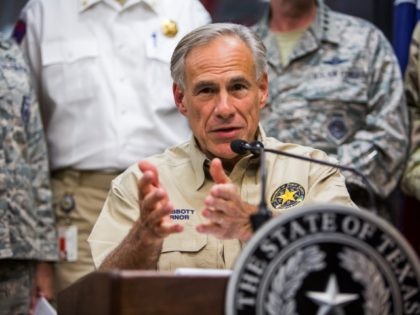 Texas Governor Greg Abbott -- Hurricane Harvey relief briefing. ( Anthony Smith/Getty Images)