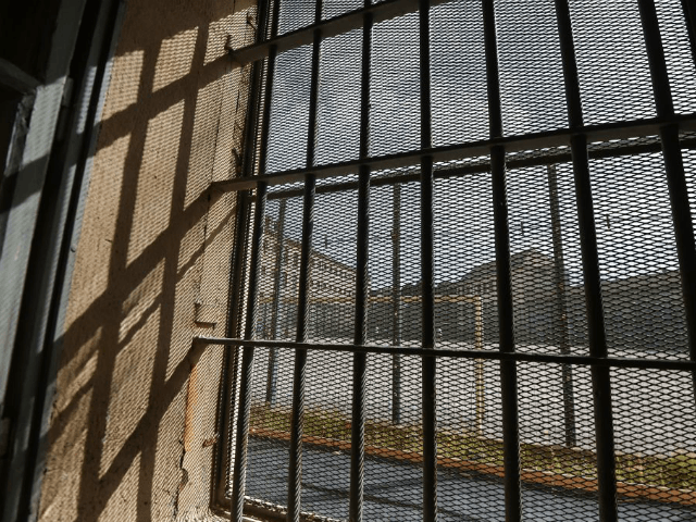 A picture taken on September 9, 2017 shows a window with jail bars at the central prison in the western city of Ensisheim. / AFP PHOTO / SEBASTIEN BOZON (Photo credit should read SEBASTIEN BOZON/AFP/Getty Images)