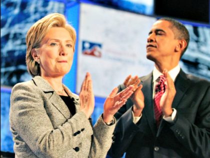 Hillary and Obama Applaud Ronda ChurchillAP