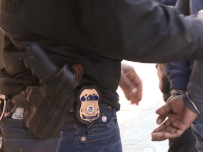 ICE officers arrest criminal alien in New York City.