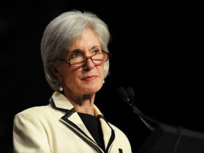 Health and Human Services Secretary Kathleen Sebelius addresses the crowd at the National Council for Behavioral Health's Annual Conference at the Gaylord National Resort & Convention Center on May 6, 2014 in National Harbor, Maryland. The general session on Children's Mental Health Awareness Day helped bring awareness to mental health …