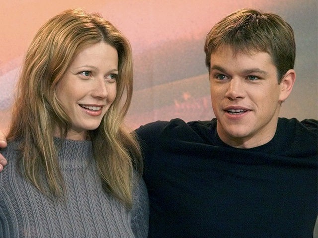 Actors Jude Law, left, Gwyneth Paltrow, center, and Matt Damon, right, pose for photos at
