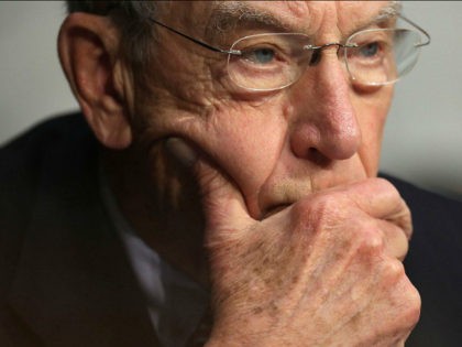 WASHINGTON, DC - MAY 08: Senate Judicary Committee Chairman Charles Grassley (R-IA) listens to witnesses during a subcommittee hearing on Russian interference in the 2016 election in the Hart Senate Office Building on Capitol Hill May 8, 2017 in Washington, DC. Former acting Attorney General Sally Yates testified to the …