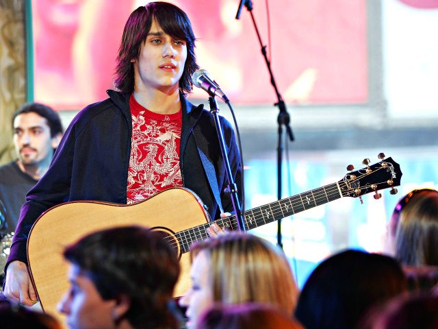 Musician Teddy Geiger performs onstage during MTV's Total Request Live at the MTV Tim