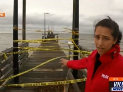 Lighthouse Pier in Biloxi, MS after the arrival of Hurricane Nate